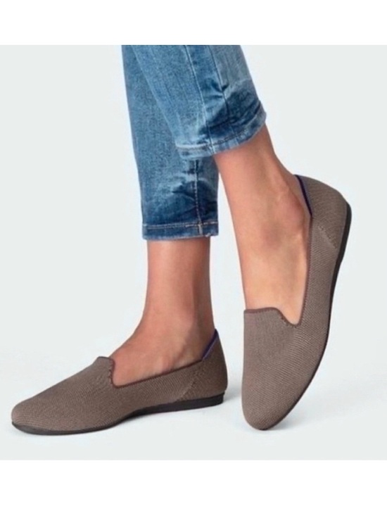 Rothy's Shoes - Rothy’s The Loafer Textile Round Toe Flats Slip On Shoes in Mocha size 10
